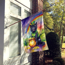 Load image into Gallery viewer, Schipperke St Patrick's Day House Flag