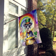 Load image into Gallery viewer, Schnauzer St Patrick's Day House Flag