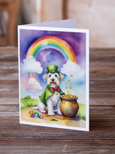 Load image into Gallery viewer, Sealyham Terrier St Patrick's Day Greeting Cards - Blank Note Cards – 8-Pack of Artist-Designed Cards with Envelopes