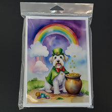 Load image into Gallery viewer, Sealyham Terrier St Patrick's Day Greeting Cards - Blank Note Cards – 8-Pack of Artist-Designed Cards with Envelopes