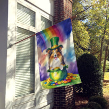 Load image into Gallery viewer, Sheltie St Patrick's Day House Flag