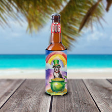 Load image into Gallery viewer, Staffordshire Bull Terrier St Patrick's Day Slim Can Huggers – Fun, Functional Drink Coolers for Every Occasion
