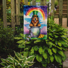 Load image into Gallery viewer, Tibetan Mastiff St. Patrick’s Day Garden Flag – Dog with Pot of Gold &amp; Rainbow Yard Decor