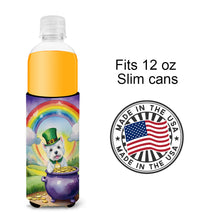 Load image into Gallery viewer, Westie St Patrick's Day Slim Can Huggers – Fun, Functional Drink Coolers for Every Occasion