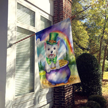 Load image into Gallery viewer, Westie St Patrick's Day House Flag