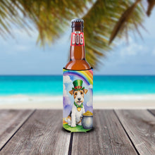 Load image into Gallery viewer, Fox Terrier St Patrick's Day Slim Can Huggers – Fun, Functional Drink Coolers for Every Occasion