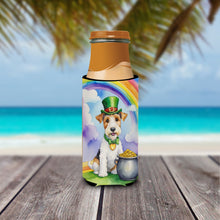Load image into Gallery viewer, Fox Terrier St Patrick's Day Slim Can Huggers – Fun, Functional Drink Coolers for Every Occasion