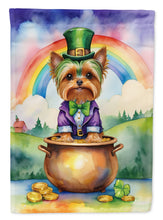 Load image into Gallery viewer, Yorkshire Terrier St Patrick's Day House Flag