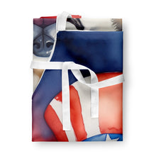 Load image into Gallery viewer, Akita Patriotic American Apron – Artist-Designed Kitchen, BBQ &amp; Craft Apron