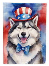Load image into Gallery viewer, Alaskan Malamute Patriotic American House Flag