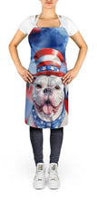 Load image into Gallery viewer, American Bulldog Patriotic American Apron – Artist-Designed Kitchen, BBQ &amp; Craft Apron