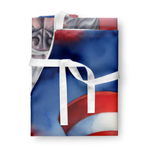 Load image into Gallery viewer, American Bulldog Patriotic American Apron – Artist-Designed Kitchen, BBQ &amp; Craft Apron