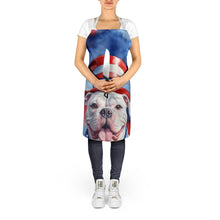 Load image into Gallery viewer, American Bulldog Patriotic American Apron – Artist-Designed Kitchen, BBQ &amp; Craft Apron
