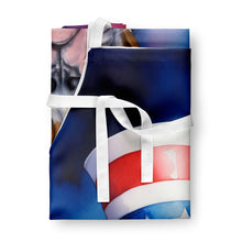 Load image into Gallery viewer, American Bulldog Patriotic American Apron – Artist-Designed Kitchen, BBQ &amp; Craft Apron
