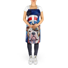 Load image into Gallery viewer, American Bulldog Patriotic American Apron – Artist-Designed Kitchen, BBQ &amp; Craft Apron