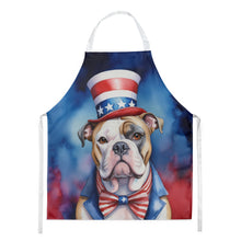 Load image into Gallery viewer, American Bulldog Patriotic American Apron – Artist-Designed Kitchen, BBQ &amp; Craft Apron