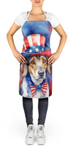 Load image into Gallery viewer, American Foxhound Patriotic American Apron – Artist-Designed Kitchen, BBQ &amp; Craft Apron