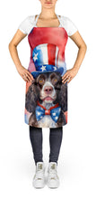 Load image into Gallery viewer, American Water Spaniel Patriotic American Apron – Artist-Designed Kitchen, BBQ &amp; Craft Apron