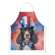 Load image into Gallery viewer, American Water Spaniel Patriotic American Apron – Artist-Designed Kitchen, BBQ &amp; Craft Apron
