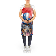 Load image into Gallery viewer, Australian Cattle Dog Patriotic American Apron – Artist-Designed Kitchen, BBQ &amp; Craft Apron