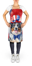 Load image into Gallery viewer, Australian Shepherd Patriotic American Apron – Artist-Designed Kitchen, BBQ &amp; Craft Apron