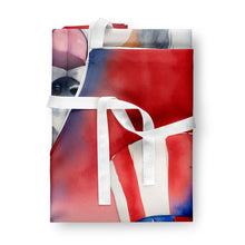 Load image into Gallery viewer, Australian Shepherd Patriotic American Apron – Artist-Designed Kitchen, BBQ &amp; Craft Apron