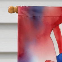Load image into Gallery viewer, Australian Shepherd Patriotic American House Flag
