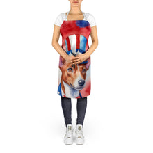Load image into Gallery viewer, Basenji Patriotic American Apron – Artist-Designed Kitchen, BBQ &amp; Craft Apron