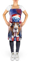 Load image into Gallery viewer, Basset Hound Patriotic American Apron – Artist-Designed Kitchen, BBQ &amp; Craft Apron
