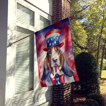Load image into Gallery viewer, Basset Hound Patriotic American House Flag