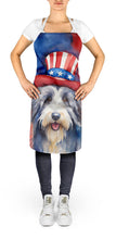 Load image into Gallery viewer, Bearded Collie Patriotic American Apron – Artist-Designed Kitchen, BBQ &amp; Craft Apron