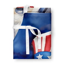 Load image into Gallery viewer, Bearded Collie Patriotic American Apron – Artist-Designed Kitchen, BBQ &amp; Craft Apron