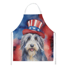 Load image into Gallery viewer, Bearded Collie Patriotic American Apron – Artist-Designed Kitchen, BBQ &amp; Craft Apron