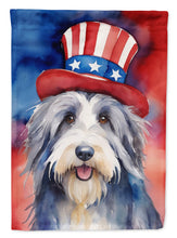 Load image into Gallery viewer, Bearded Collie Patriotic American House Flag