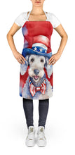 Load image into Gallery viewer, Bedlington Terrier Patriotic American Apron – Artist-Designed Kitchen, BBQ &amp; Craft Apron