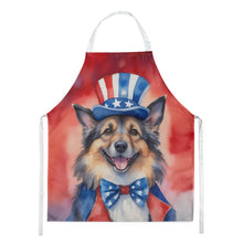 Load image into Gallery viewer, Belgian Tervuren Patriotic American Apron – Artist-Designed Kitchen, BBQ &amp; Craft Apron