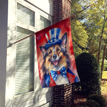 Load image into Gallery viewer, Belgian Tervuren Patriotic American House Flag