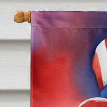 Load image into Gallery viewer, Bernedoodle Patriotic American House Flag