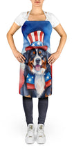 Load image into Gallery viewer, Bernese Mountain Dog Patriotic American Apron – Artist-Designed Kitchen, BBQ &amp; Craft Apron