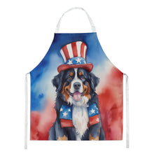 Load image into Gallery viewer, Bernese Mountain Dog Patriotic American Apron – Artist-Designed Kitchen, BBQ &amp; Craft Apron