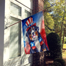 Load image into Gallery viewer, Bernese Mountain Dog Patriotic American House Flag