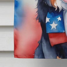 Load image into Gallery viewer, Bernese Mountain Dog Patriotic American House Flag