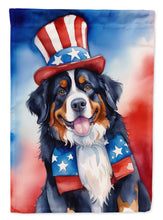 Load image into Gallery viewer, Bernese Mountain Dog Patriotic American House Flag