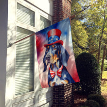 Load image into Gallery viewer, Bluetick Coonhound Patriotic American House Flag