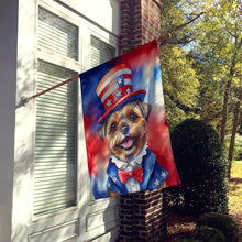 Load image into Gallery viewer, Border Terrier Patriotic American House Flag