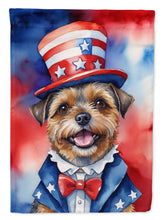 Load image into Gallery viewer, Border Terrier Patriotic American House Flag