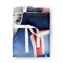 Load image into Gallery viewer, Borzoi Patriotic American Apron – Artist-Designed Kitchen, BBQ &amp; Craft Apron