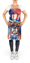 Load image into Gallery viewer, Boxer Patriotic American Apron – Artist-Designed Kitchen, BBQ &amp; Craft Apron