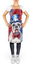 Load image into Gallery viewer, White Boxer Patriotic American Apron – Artist-Designed Kitchen, BBQ &amp; Craft Apron