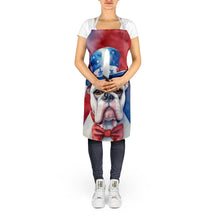 Load image into Gallery viewer, White Boxer Patriotic American Apron – Artist-Designed Kitchen, BBQ &amp; Craft Apron